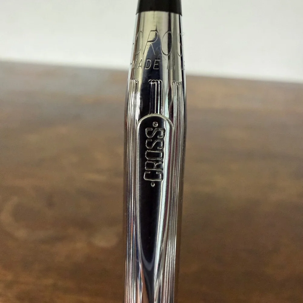 Vintage Cross Chrome Classic Century Ballpoint Pen‎ USA Twist Action Retro READ